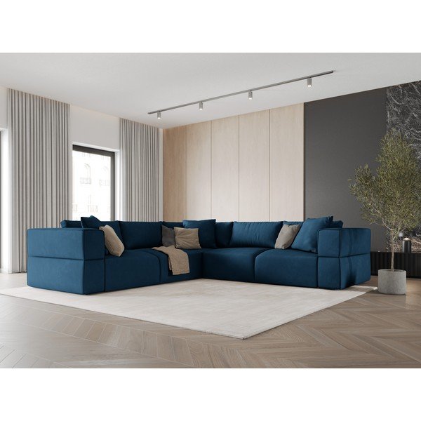 Kampinė sofa mėlynos spalvos (kintama) Esther – Milo Casa-image-1