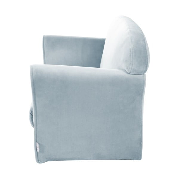 Vaikiška sofa šviesiai mėlynos spalvos iš velveto 78 cm Lil Sofa – Roba-image-2