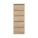 Natūralios spalvos šoninė spintelė iš ąžuolo 40x111x50 cm Naia – Tvilum