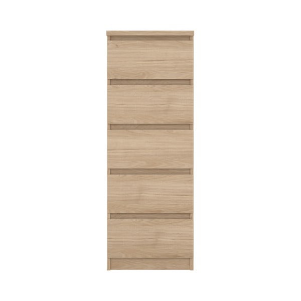 Natūralios spalvos šoninė spintelė iš ąžuolo 40x111x50 cm Naia – Tvilum