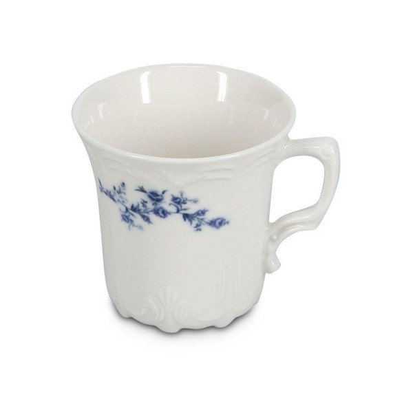 Baltos spalvos/mėlynos spalvos iš porceliano puodelis kapučino 200 ml Retro – BonBistro-image-2