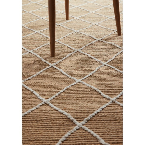 Rankų darbo iš džiuto kilimas natūralios spalvos 80x200 cm Kunu – Hanse Home-image-4