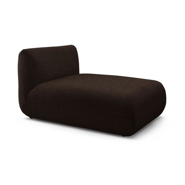 Tamsiai rudas velvetinis sofos modulis Lecomte - Bobochic Paris-image-3