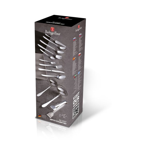 Nerūdijančio plieno stalo įrankiai 38 vnt. Jumbo - BerlingerHaus-image-2