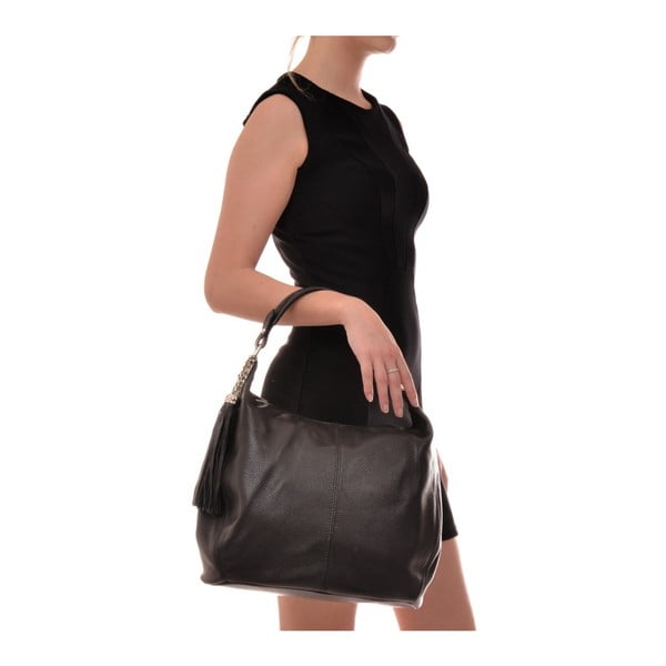 Juoda odinė rankinė Sofia Cardoni Bruhna-image-4