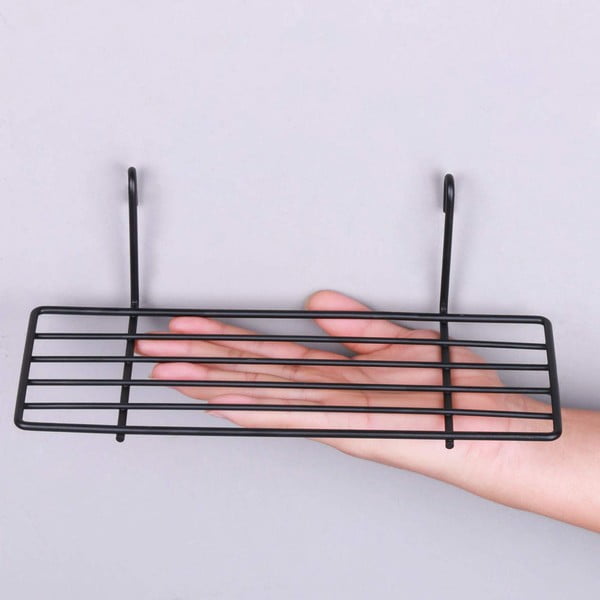 Juodos spalvos papildoma lentynėlė, 24 cm ilgio-image-3