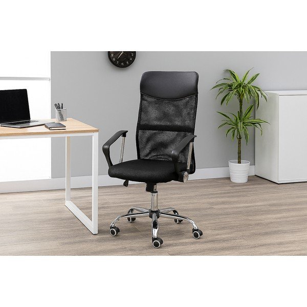 Juodos spalvos iš audinio biuro kėdė Arco – Bonami Essentials-image-1