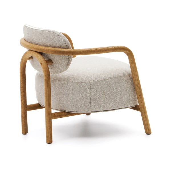 Krėslas smėlio spalvos Melqui – Kave Home-image-3