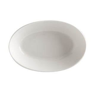 Balta porcelianinė gili lėkštė Maxwell & Williams Basic, 20 x 14 cm