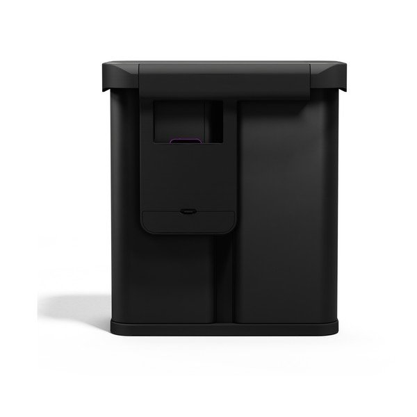 Juodos spalvos iš plieno šiukšliadėžė 34+24 l rūšiavimui/bekontaktė Dual Sensor – simplehuman-image-3