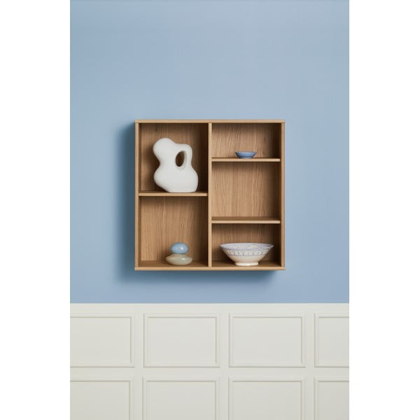 Pakabinama knygų spinta  natūralios spalvos iš ąžuolo 70x70 cm Mistral – Hammel Furniture-image-1