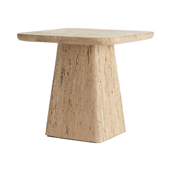 Šoninis stalas su akmens stalviršiu 45x45 cm Kepami – Light & Living-image-2