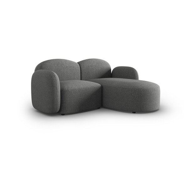 Kampinė sofa tamsiai pilkos spalvos (su dešiniuoju kampu) Blair – Micadoni Home-image-2