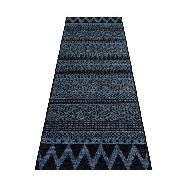 Tamsiai mėlynas lauko kilimas NORTHRUGS Sidon, 70 x 200 cm-image-2