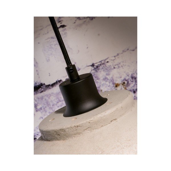 Pakabinamas šviestuvas iš popieriaus ir medžio drožlių Good&Mojo Borobudur, ⌀ 30 cm-image-1