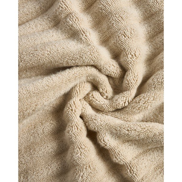 Smėlio spalvos iš frote audinio iš medvilnės rankšluostis 50x90 cm Navira – Kave Home-image-4
