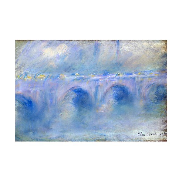Claude Monet - Vaterlo tiltas, 60x40 cm