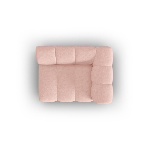 Modulinė sofa rožinės spalvos (su dešiniuoju kampu) Lupine – Micadoni Home-image-4
