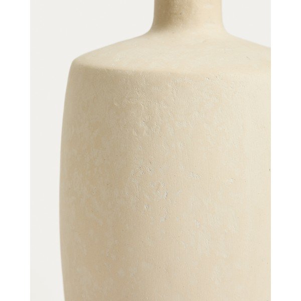 Kreminės spalvos iš papjė mašė vaza (aukštis 26 cm) Mireni – Kave Home-image-2