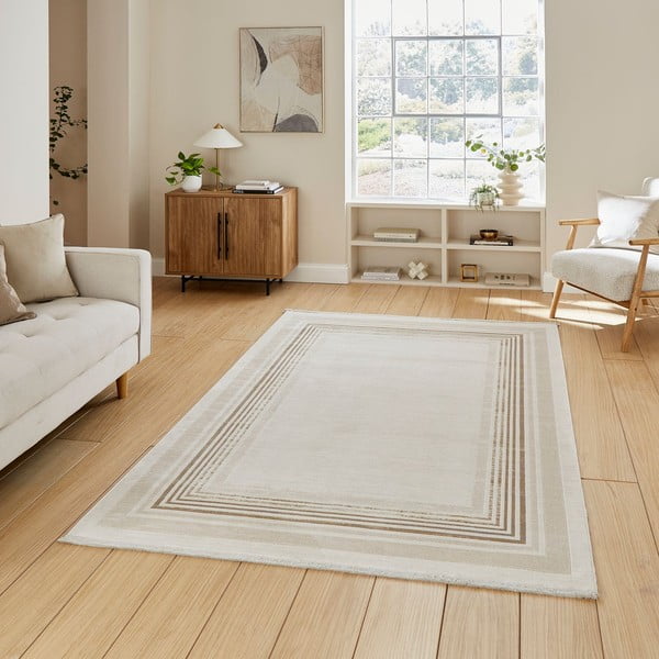 Smėlio spalvos/kreminės spalvos kilimas 80x150 cm Mirage Cream – Think Rugs-image-1
