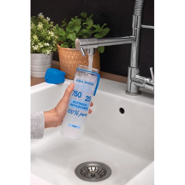 Baltos ir mėlynos spalvos vandens butelis Snips, 0,75 l-image-1