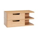 Pakabinamas/su lentynomis naktinis staliukas natūralios spalvos iš ąžuolo Öppen – Hübsch