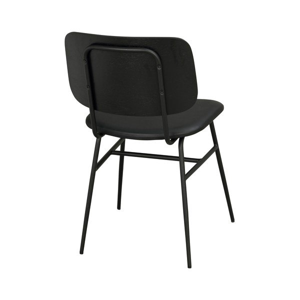 Juoda valgomojo kėdė su juoda sėdyne Rowico Brent-image-3