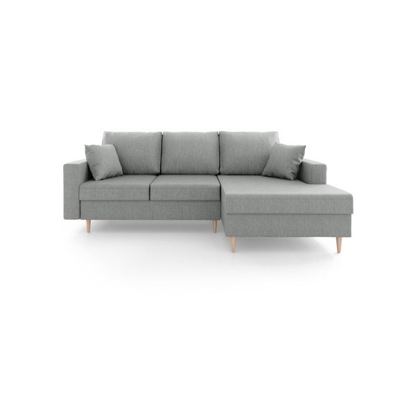 Pilka sofa-lova su daiktadėže Mazzini Sofas Aubrieta, kampas dešinėje-image-3