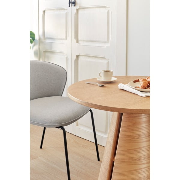 Apvalios formos valgomojo stalas natūralios spalvos iš ąžuolo ø 65 cm Cep – Teulat-image-2