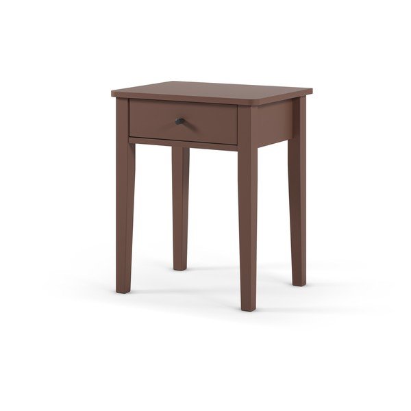 Terakotos spalvos matinis naktinis staliukas Bart – Marckeric-image-2