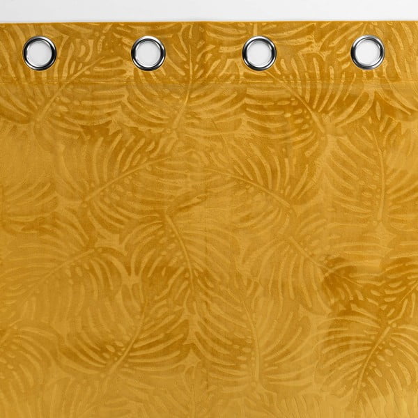 Užuolaida iš velveto geltonos spalvos 140x240 cm Analia – douceur d'intérieur-image-2