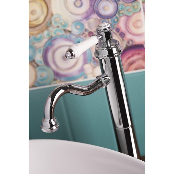 Kriauklei čiaupas blizgios sidabrinės spalvos stovimas Vienna – Sapho-image-3