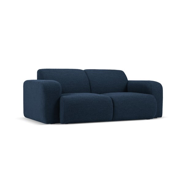 Sofa tamsiai mėlynos spalvos iš boucle 170 cm Molino – Micadoni Home-image-2