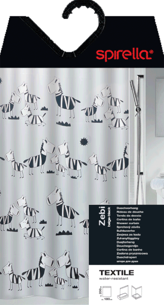 Dušo užuolaida 180x200 cm Zebi – Spirella-image-3