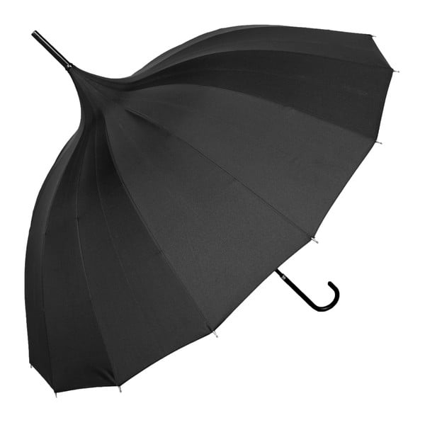 Juodas "Ambiance Bebeig" skėtis, ⌀ 90 cm