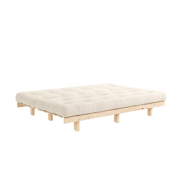 Iš lino sofa pilkos spalvos/smėlio spalvos 200 cm Lean – Karup Design-image-4
