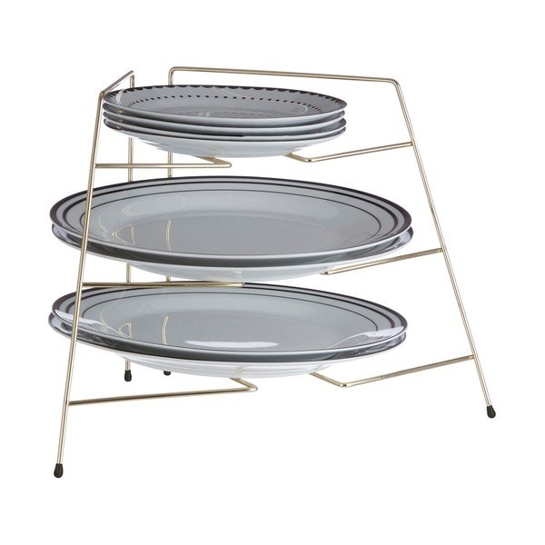 Auksinės spalvos iš metalo papildoma virtuvės lentyna 37x25 cm Rowan – Premier Housewares