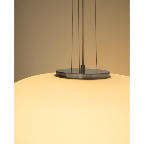 Baltos spalvos kabantis šviestuvas ø 50 cm su stiklo gaubtu Ardali – Kave Home-image-4