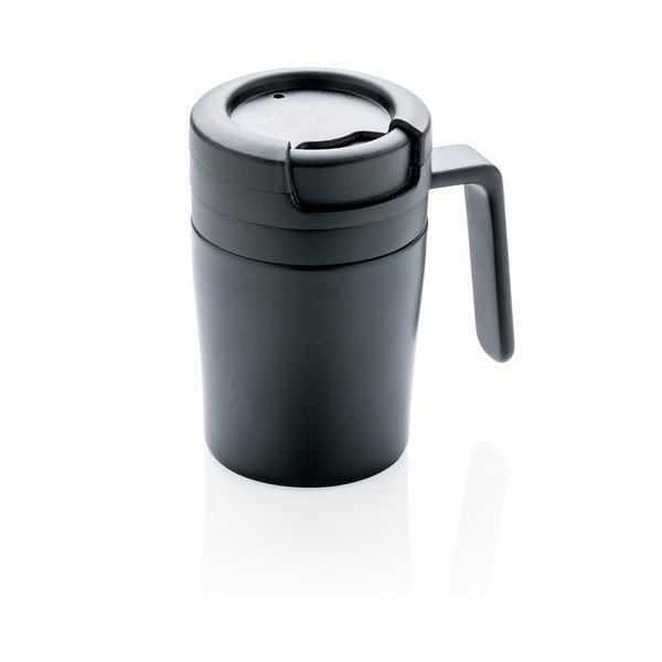 Juodas termo puodelis su rankena "XD Design Coffee to Go", 160 ml