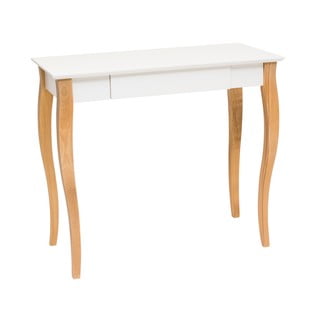 Baltas rašomasis stalas Ragaba Lillo, 85 cm ilgio