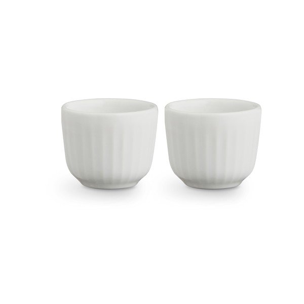 2 baltų porcelianinių kiaušinių indų rinkinys Kähler Design Hammershoi, ⌀ 8 cm