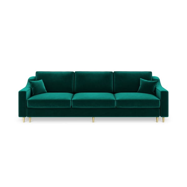 Žalia trivietė sofa-lova Mazzini Sofas Marigold
