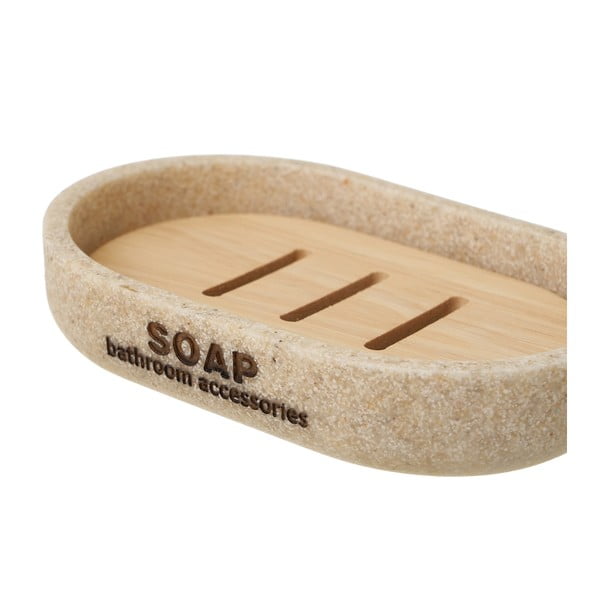 Vonios reikmenų rinkinys smėlio spalvos – Casa Selección-image-2