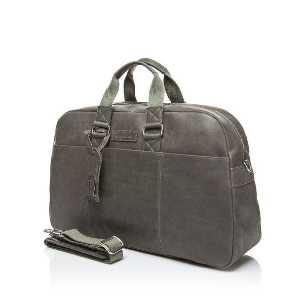 Vyriška odinė rankinė Ferruccio Laconi 100 Dark Green-image-1