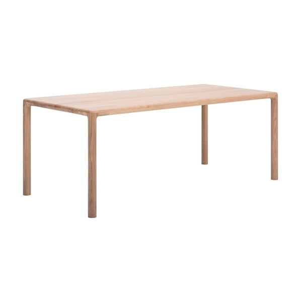 Iš ąžuolo masyvo valgomojo stalas 90x200 cm Derven – Gazzda