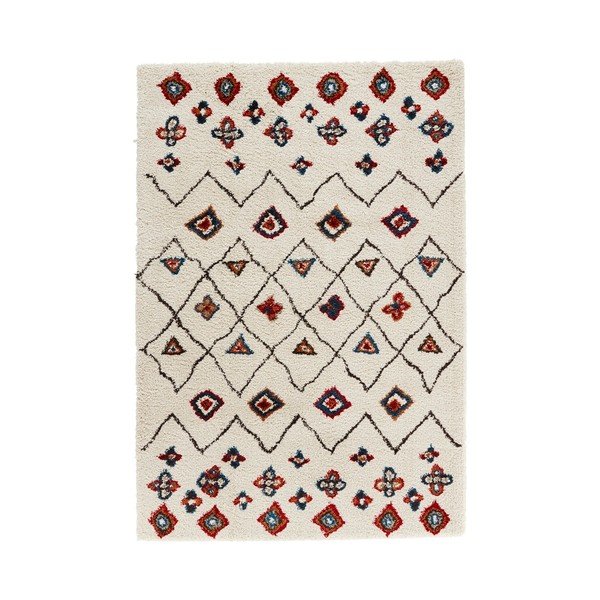 Kreminės ir raudonos spalvos kilimas Mint Rugs Allure Ronno Creme, 200 x 290 cm