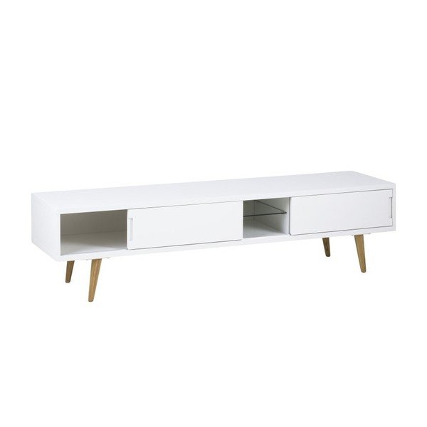 Baltas TV staliukas "Actona Elise", 180 x 46 cm-image-4