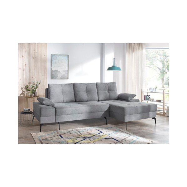 Pilka sofa lova Bobochic Paris SVEN III, dešinysis kampas-image-2