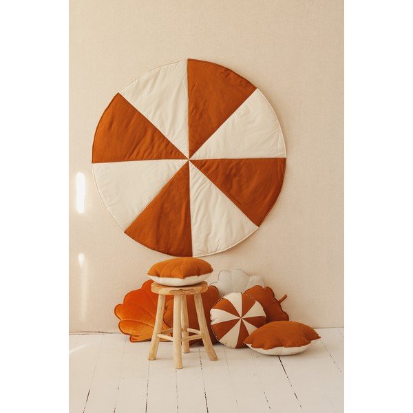 Rudos ir krėminės spalvos kūdikių žaidimų antklodė Caramel Circus - Moi Mili-image-4