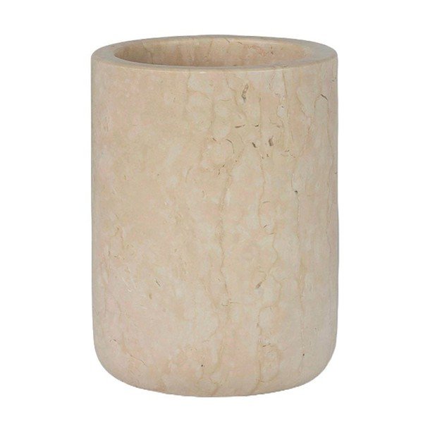 Kreminis marmurinis puodelis dantų šepetėliams Marble - Mette Ditmer Denmark